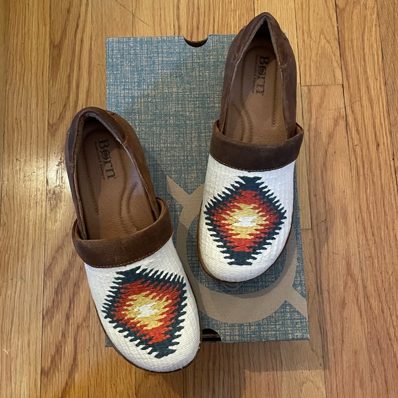 BORN  Bailee Shoes in White Multi  - Women’s Size 8 - New In Box - Picture 4 of 8